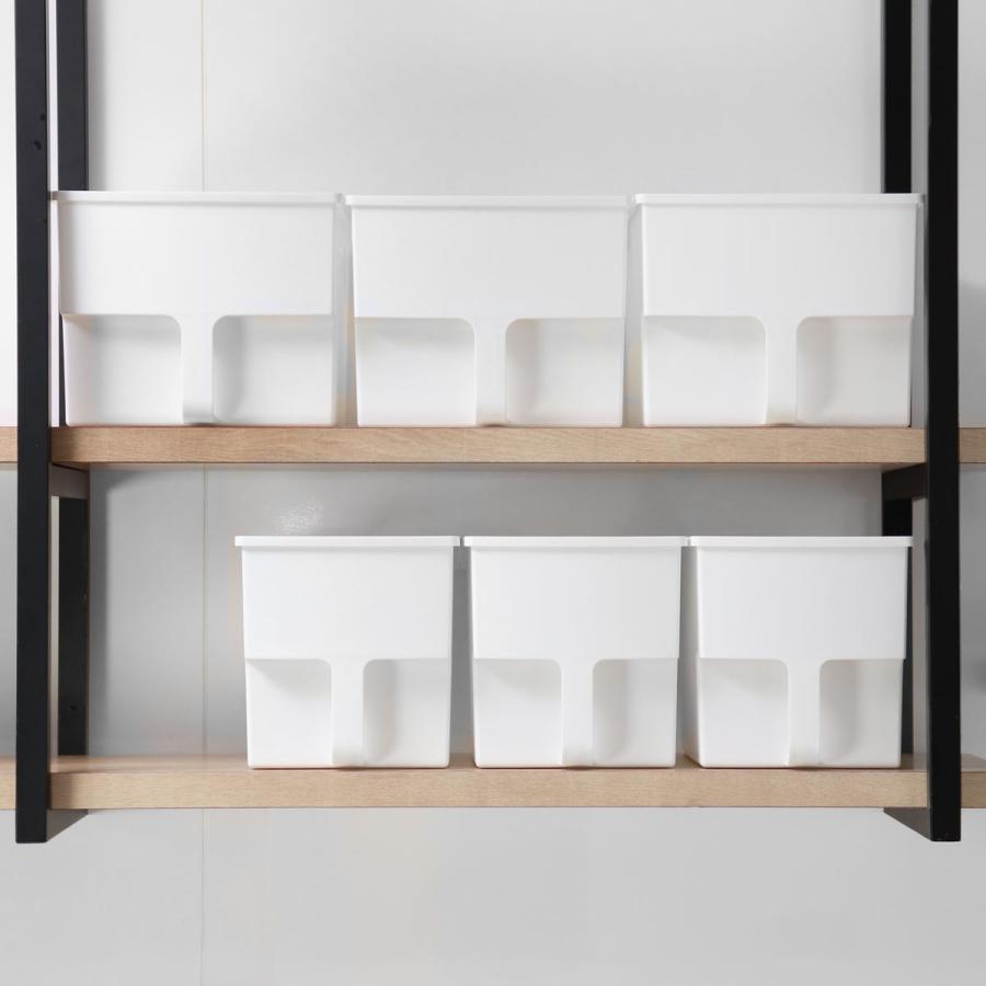 キッチン収納ケース 吊り戸棚ボックス スリム 浅型 幅18.5cm （ キッチンストッカー 取っ手付き 吊戸棚 ケース ボックス ） | 不動技研 | 11