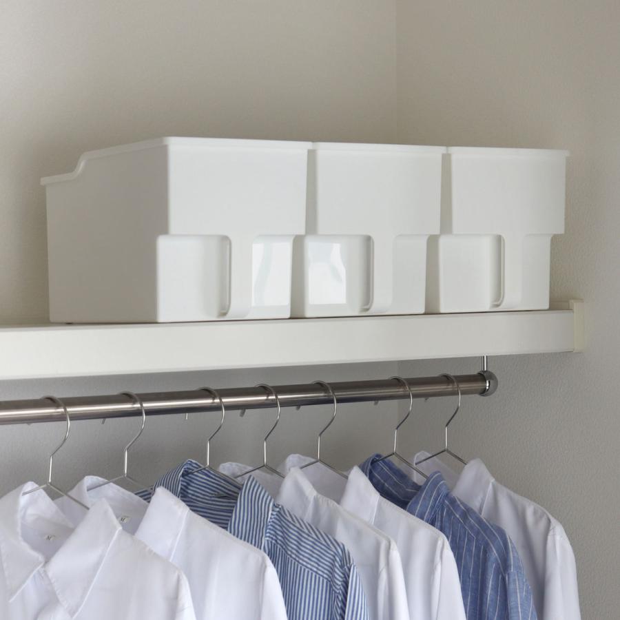 キッチン収納ケース 吊り戸棚ボックス スリム 浅型 幅18.5cm （ キッチンストッカー 取っ手付き 吊戸棚 ケース ボックス ） | 不動技研 | 16