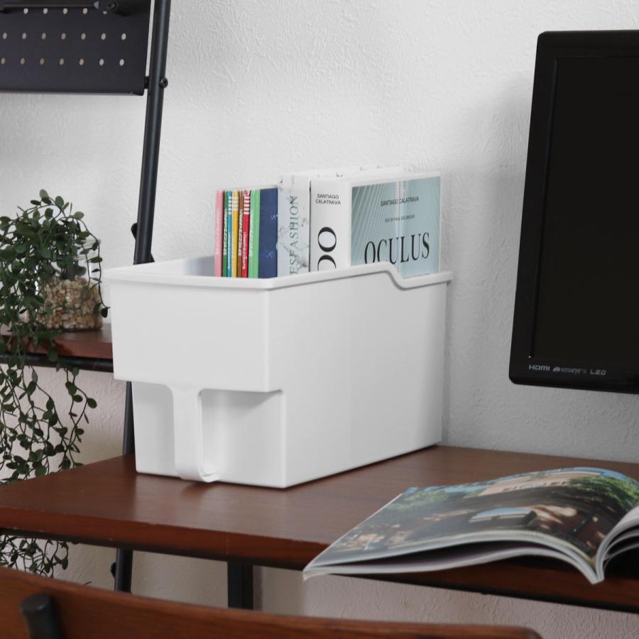 キッチン収納ケース 吊り戸棚ボックス スリム 浅型 幅18.5cm （ キッチンストッカー 取っ手付き 吊戸棚 ケース ボックス ） | 不動技研 | 18