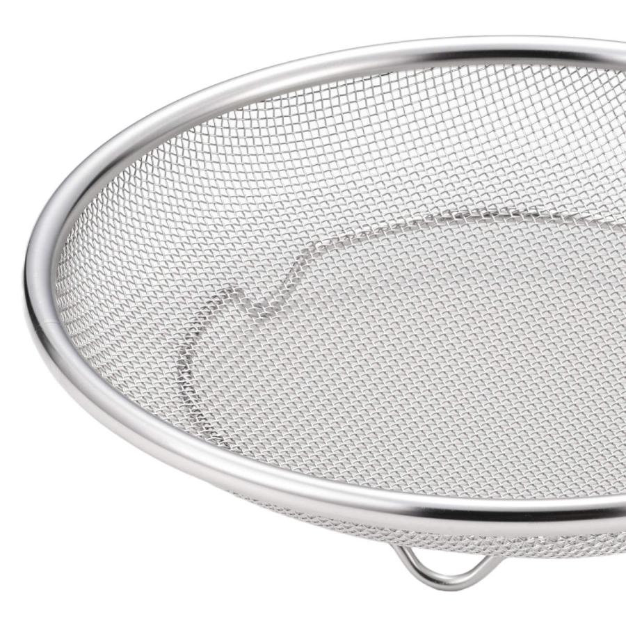 ヨシカワ 浅ザル 25cm 生活のかたち ステンレス製 脚付き 日本製