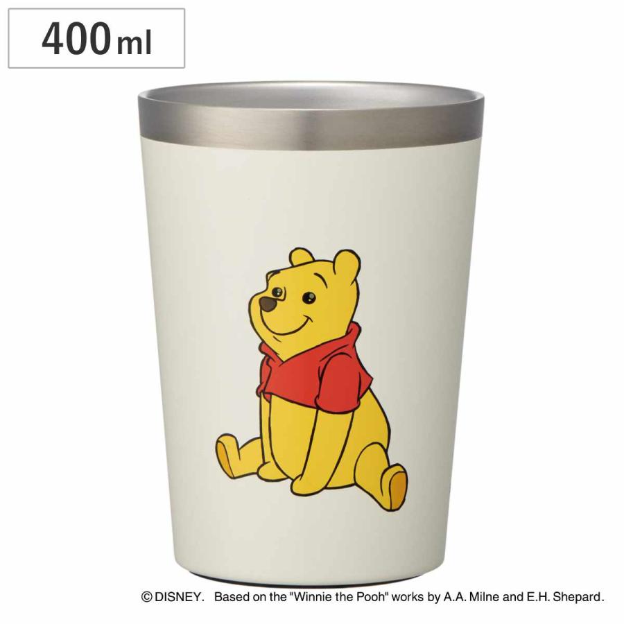 タンブラー 400ml くまのプーさん 保温保冷 ステンレス （ ステンレスタンブラー ステンレス製 保温 保冷 カップ コップ ）
