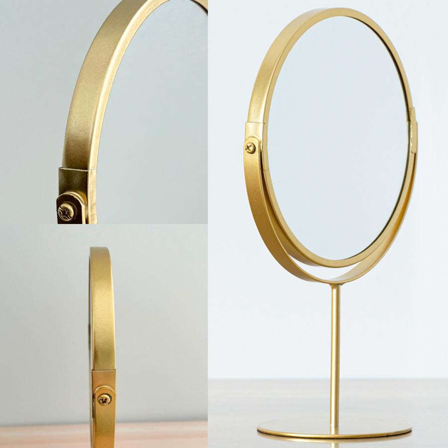 永井興産 卓上スタンドミラー ハイタイプ 片面拡大鏡 3倍率 LINO