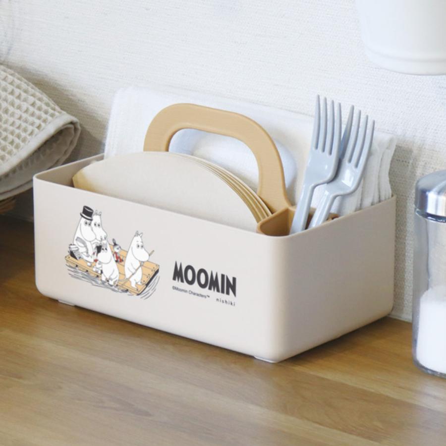 錦化成 収納ボックス ミニモッテケース ムーミン 小物入れ 幅20.7×奥行