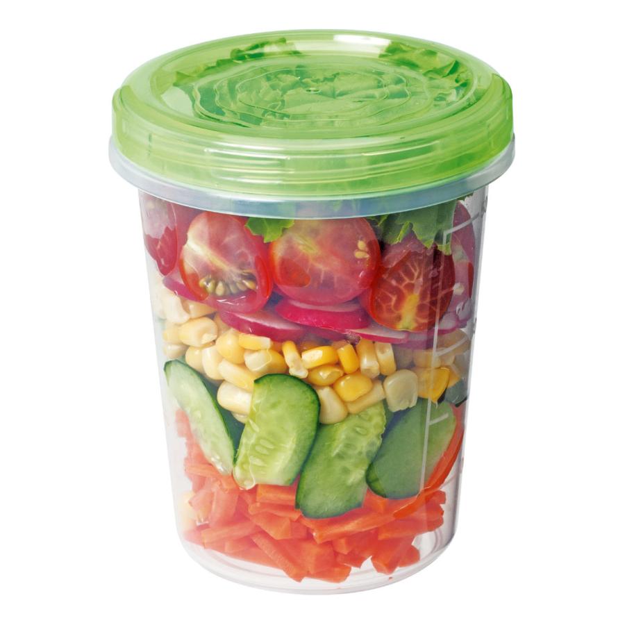 透明プラスチック保存容器 3個セット サンコープラスチック 保存容器 600ml エブリーパック NO.2 深型 3個