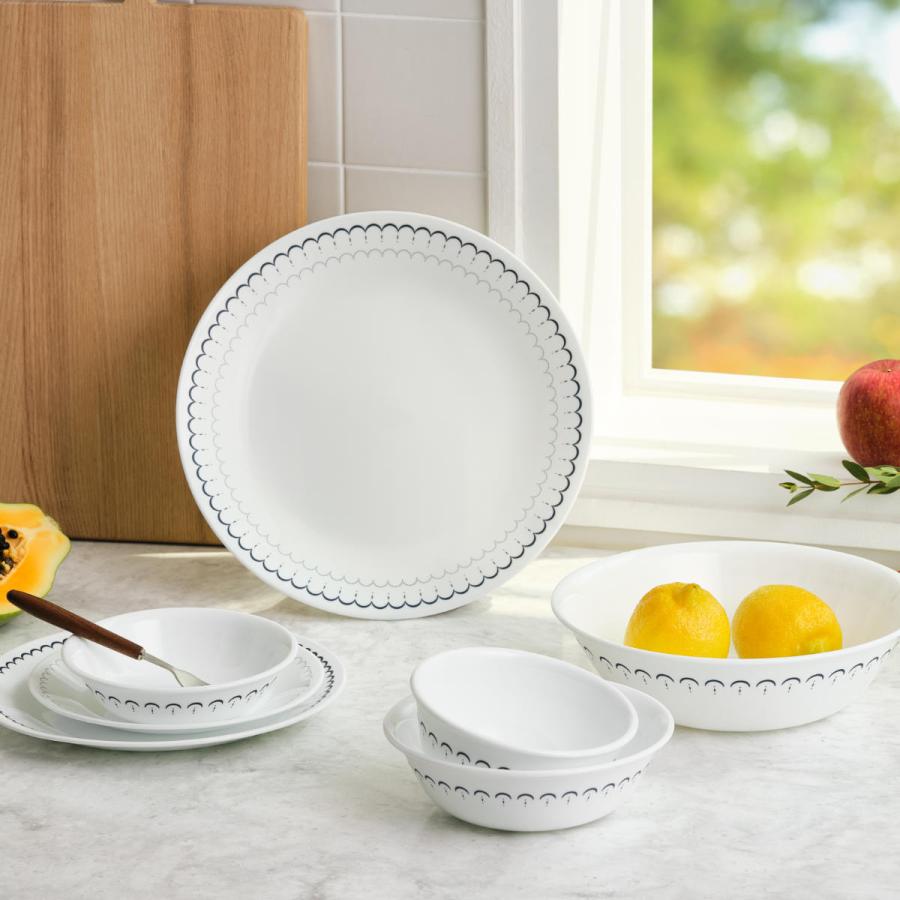 ランチプレート 21.5cm CORELLE コレール 強化ガラス 同柄5枚セット