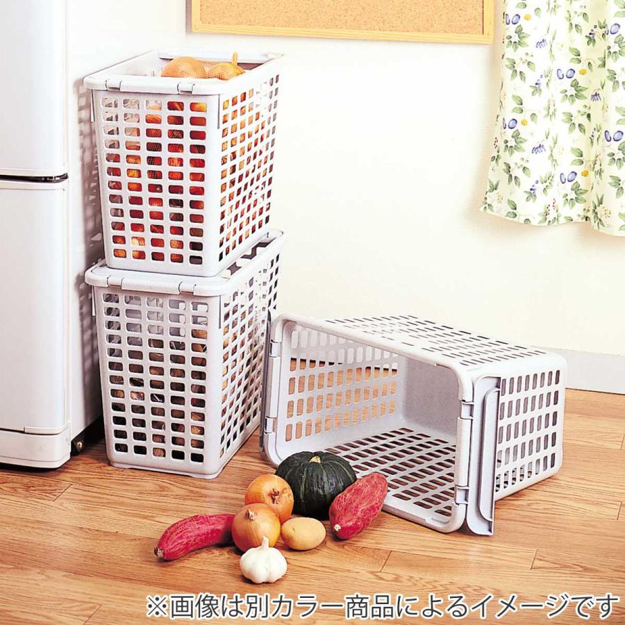 サンコープラスチック バスケット アミコン 深型 持ち手 3個セット 幅