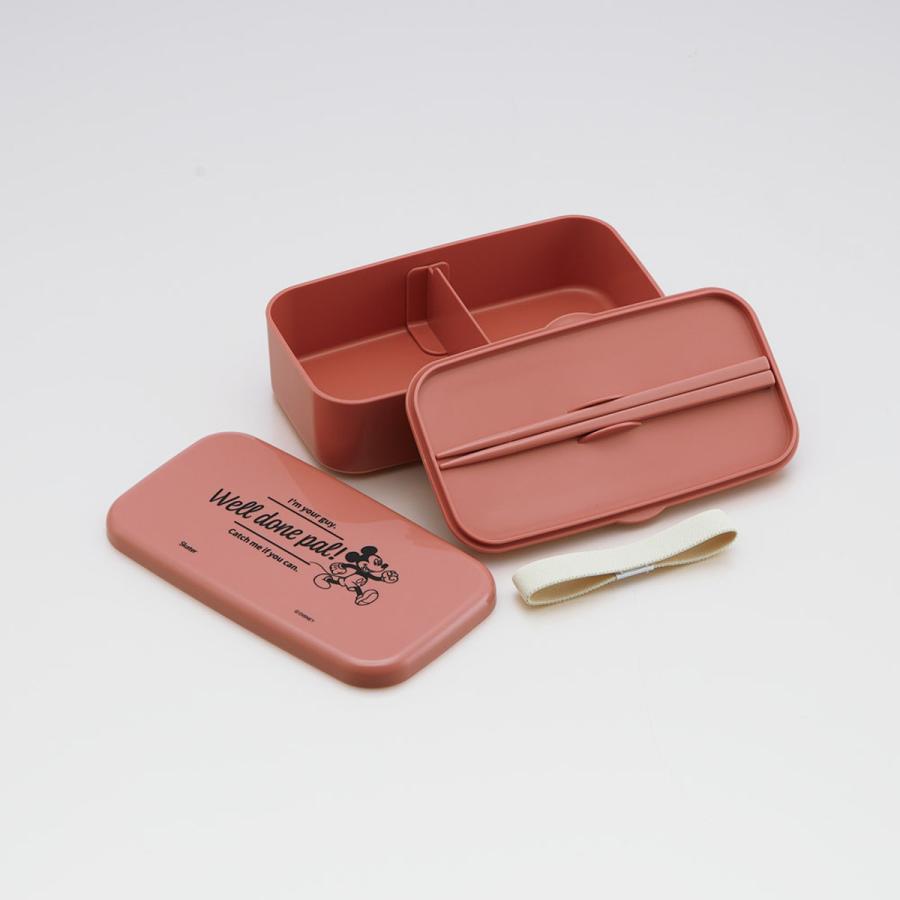 スケーター 弁当箱 1段 600ml 箸付ランチボックス ミッキーマウス