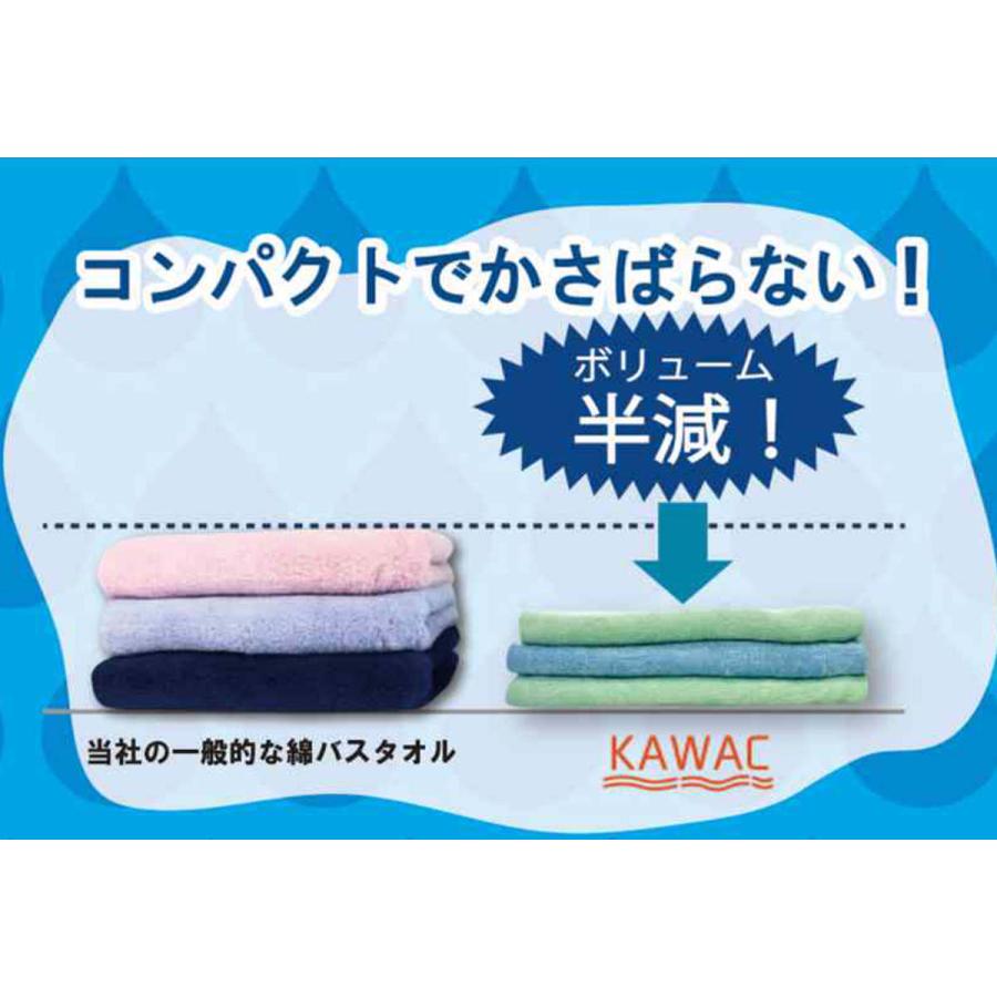 泉州タオル フェイスタオル KAWAC カピバラの毛のように早く乾くタオル