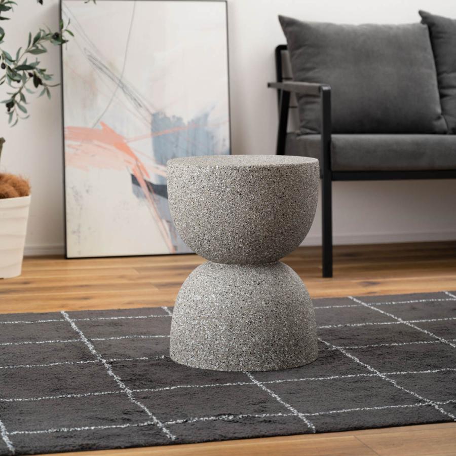 東谷 サイドテーブル 高さ46cm テラゾー柄 （ ナイトテーブル ミニ