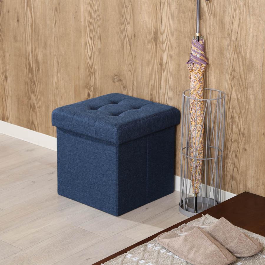 不二貿易（Fuji Boeki） 収納スツール 座面正方形タイプ テーブルにも