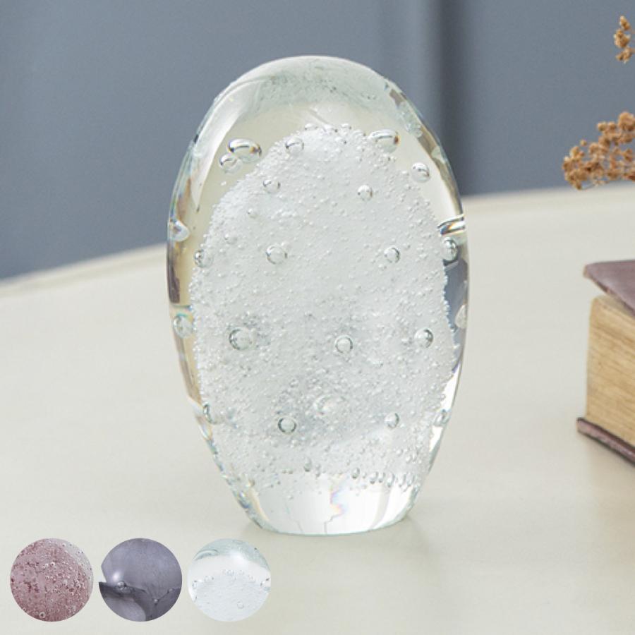 藤栄 ガラスインテリアオブジェ（Glass interior objects） 泡 S