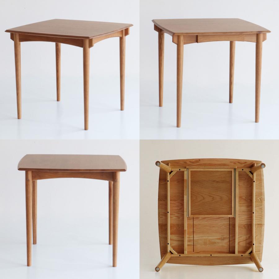 ダイニングテーブル スクエア 80cm 引出し付 コンパクト Herit