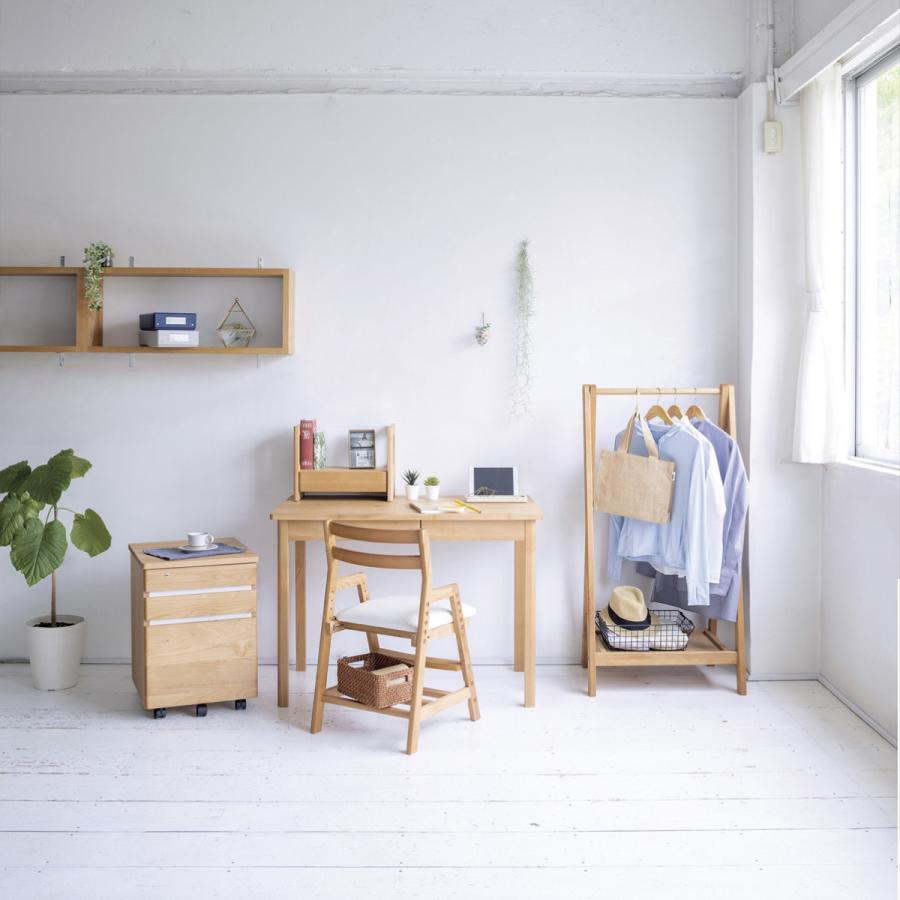 堀田木工所 学習机 シンプル 幅100cm 引出し付 ネージュ2 （ 勉強机