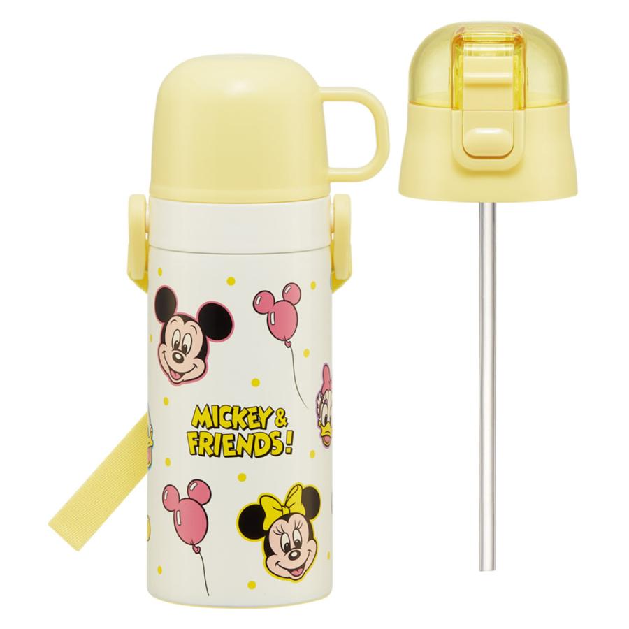スケーター 水筒 350ml 子供用2WAYボトル ミッキー＆フレンズ風船