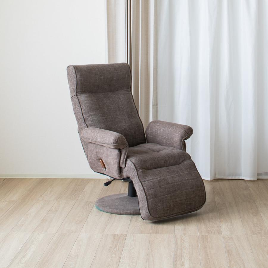 昇降式回転高座椅子 萩原 回転昇降高座椅子 ブラウン LZ－4717 の通販