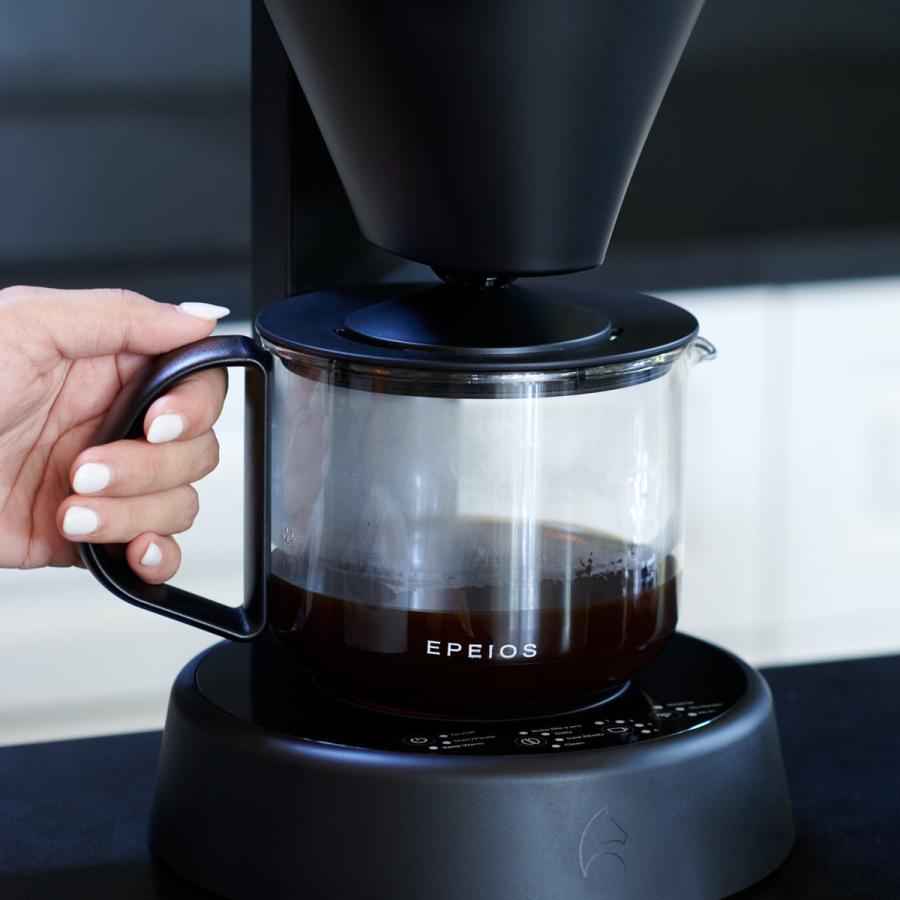 EPEIOS スマートコーヒーメーカー Mocca （ エペイオス 4~5杯用 3種類の抽出モード 抽出率高い アプリ予約 保温機能 ...