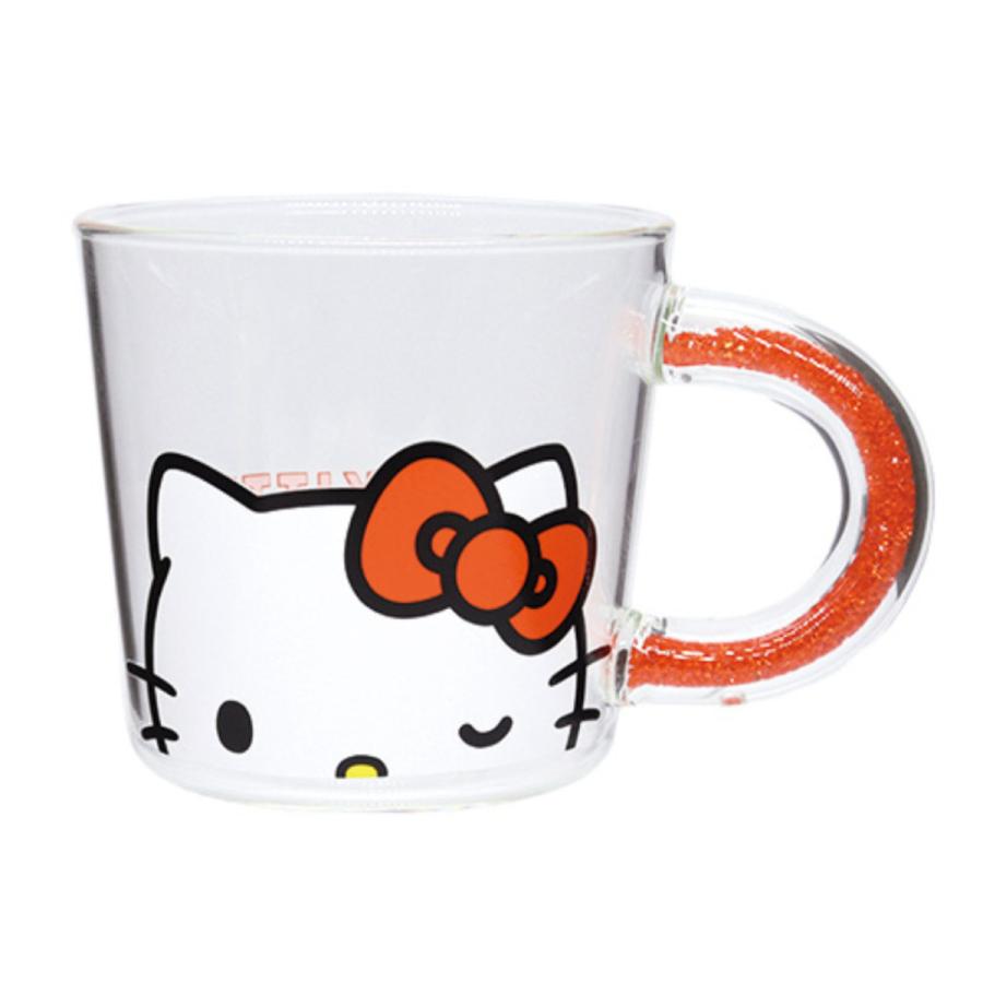 大西賢製販 マグカップ 390ml サンリオ 耐熱ガラスマグ （ ガラス 耐熱