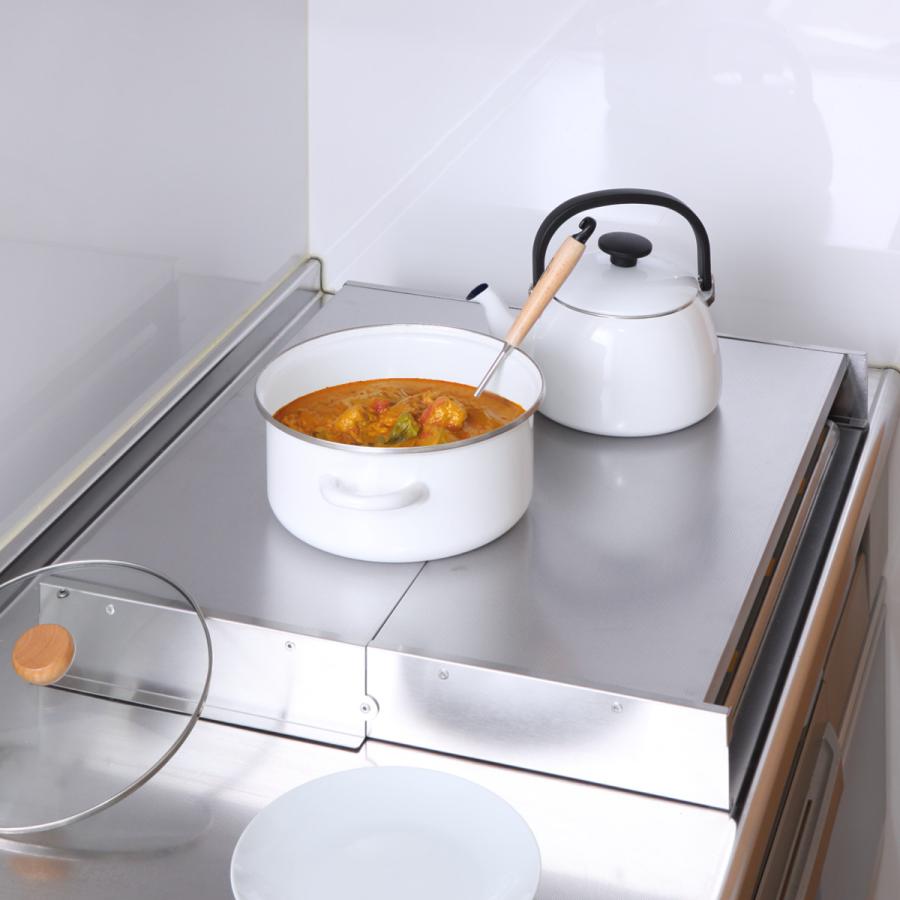 ステンレス　折りたたみ式　ビルトインコンロカバー ステンレス折りたたみ式ビルトインコンロカバー 通販 - ディノス