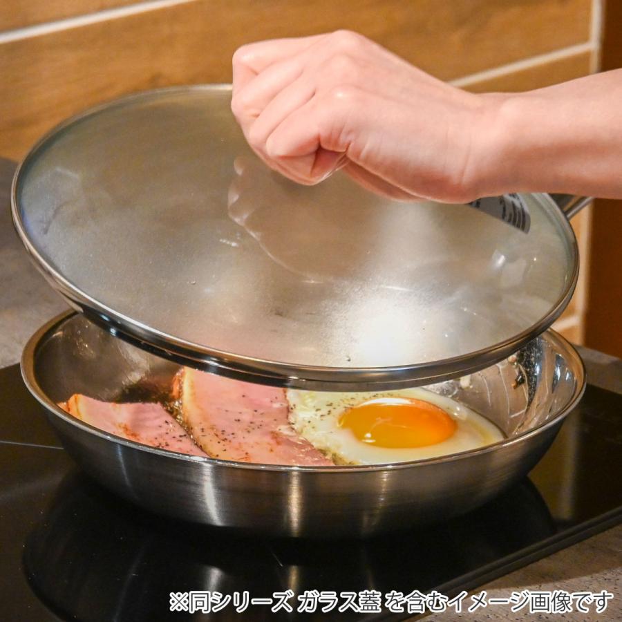 フジノス フライパン 26cm IH対応 アルミクラッド三層 こだわりの道具