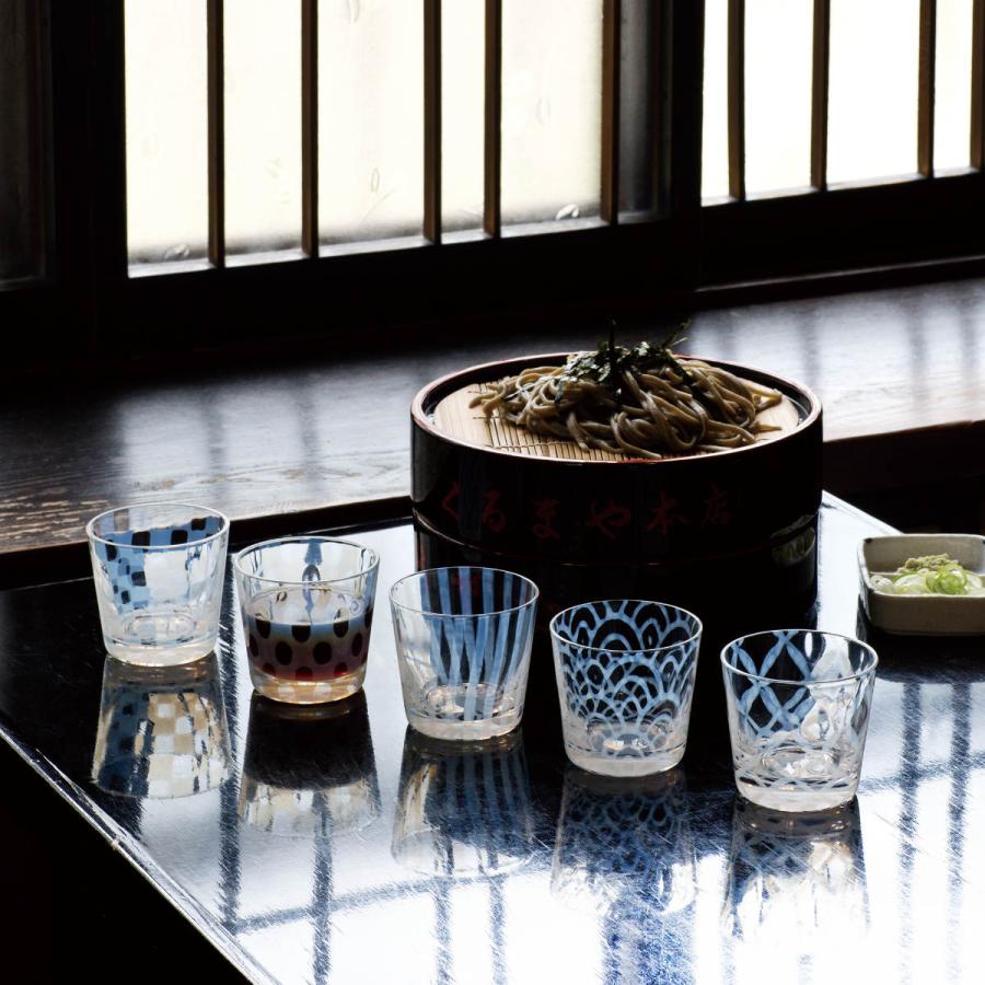 廣田硝子 そば猪口 市松 （ ガラス 日本製 蕎麦猪口 蕎麦ちょこ つゆ