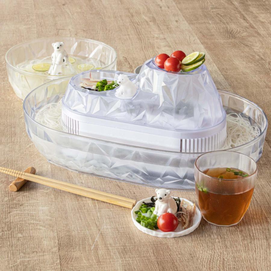 パール金属 流氷 しろくま そうめん鉢 （ 鉢 そば そうめん