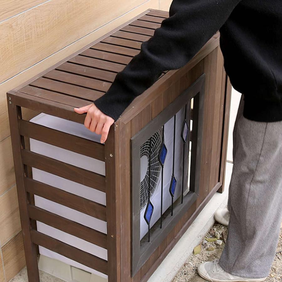 室外機カバー ステンドグラス室外機カバー glass グラス 幅93cm 標準