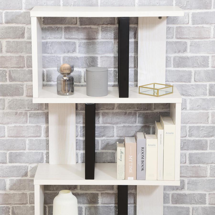 商品掲示用 不二貿易 S字ディスプレイラック 幅59cm 3段 A4サイズ対応