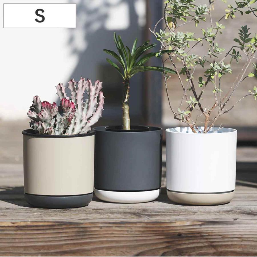 magnet 植木鉢 エスジーアイポット S 5号 受け皿付き （ フラワー