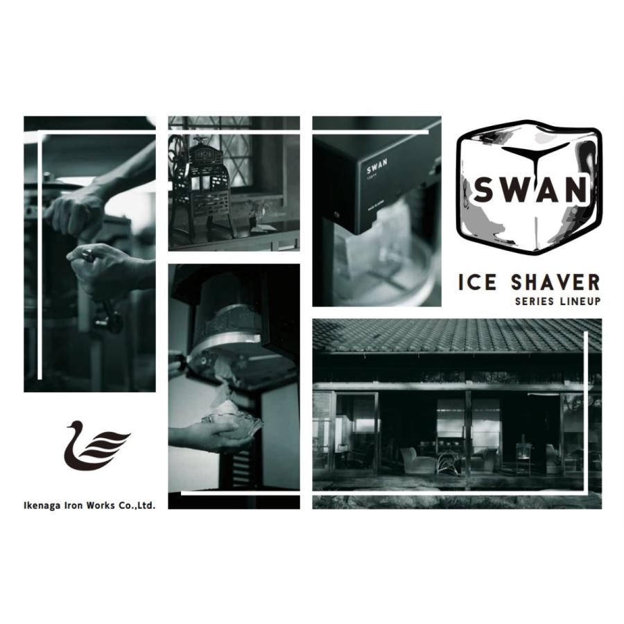 池永鉄工 氷削機 かき氷機 BLACK SWAN W ブラックスワン バラ氷対応