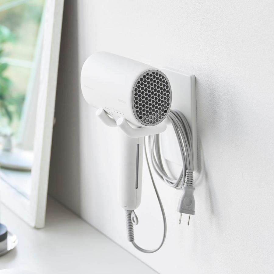 tower 特典付き 山崎実業 ウォール角度調節ドライヤーホルダー タワー