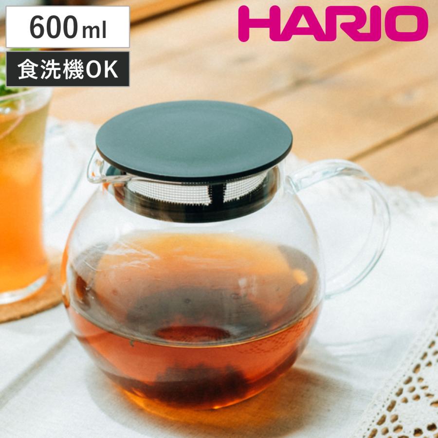 HARIO ハリオ ティーポット 600ml ジャンピングリーフポット （ ガラス