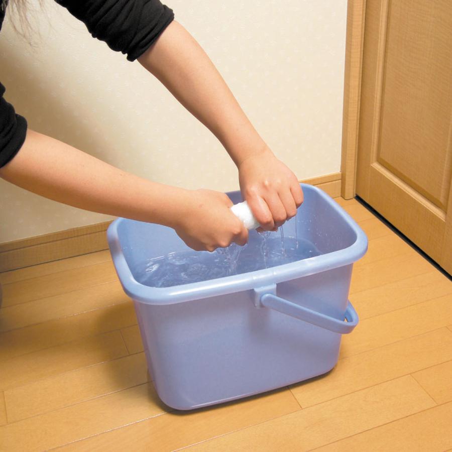 サンコープラスチック バケツ 10L 角型 握りやすい ニュー タフバケツ