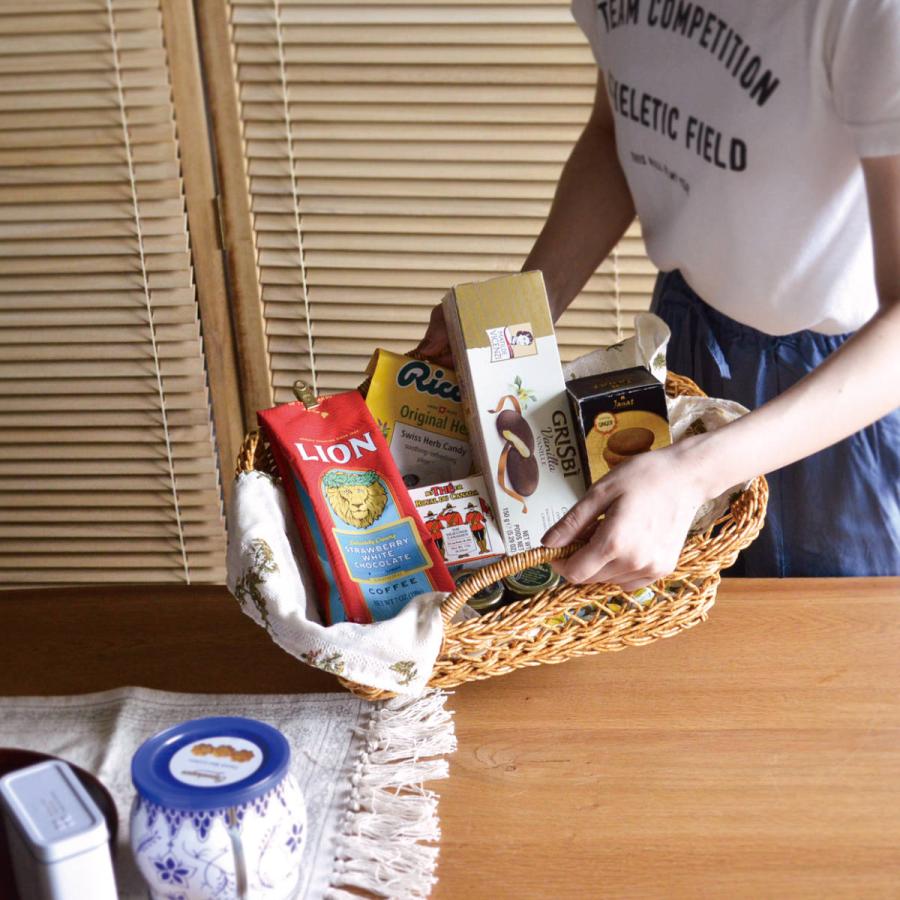かご 洗える ルル バスケット パニエ （ 幅37×奥行27×高さ12cm 洗える