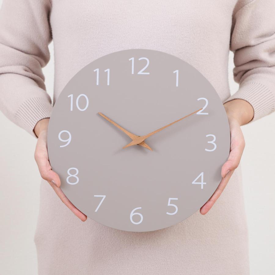 不二貿易（Fuji Boeki） 掛け時計 mokumo 静音 ウォールクロック 秒針