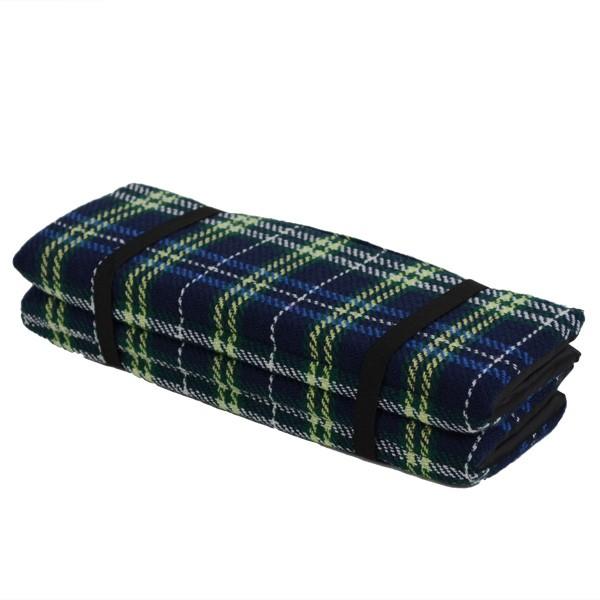レジャークッション タータンチェック おでかけ座布団 （ 折りたたみ