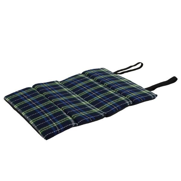 レジャークッション タータンチェック おでかけ座布団 （ 折りたたみ