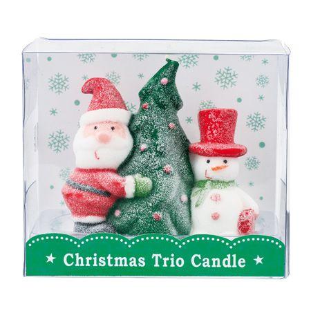 □在庫限り・入荷なし□ キャンドル クリスマストリオキャンドル