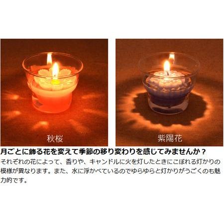 フローティングキャンドル ろうそく 花づくし （ ロウソク フロート