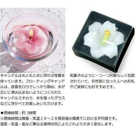 フローティングキャンドル ろうそく 花づくし （ ロウソク フロート