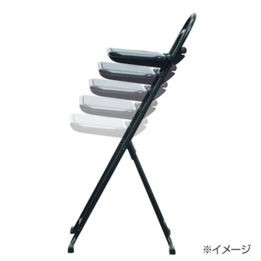 折りたたみ椅子 2脚セット ジャンボベスト ワークチェア レザーシート