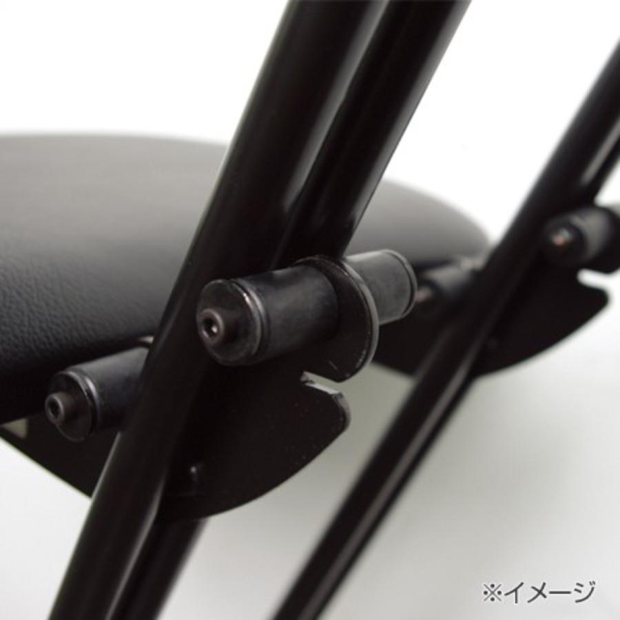 折りたたみ椅子 2脚セット ジャンボベスト ワークチェア レザーシート
