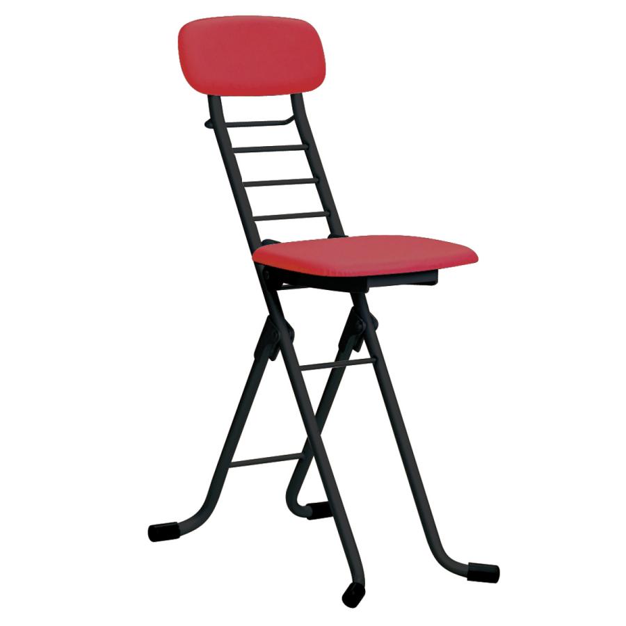 折りたたみ椅子 高さ調節 6段階調節 リリィチェア クッションタイプ スチール ブラックフレーム （ カウンターチェア ハイチェア 椅子 日本製 ）｜livingut｜22