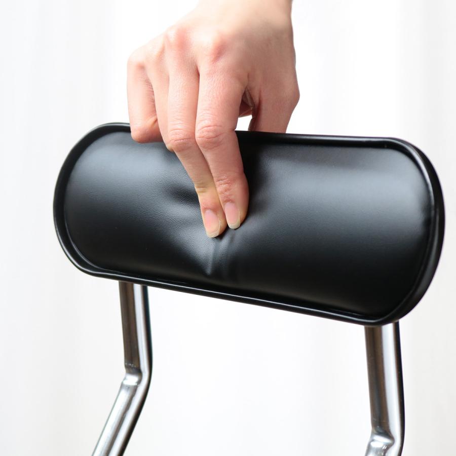 ルネセイコウ 折りたたみ椅子 座面高60cm キャプテンチェア ハイタイプ