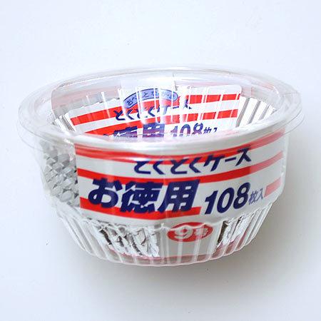 お弁当カップ とくとくアルミケース 9号 108枚入 （ アルミカップ
