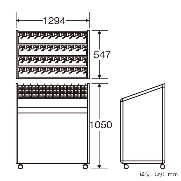 （法人限定） 傘立て 業務用 60本立て 鍵付 アンブラーNLJ （ アンブレラスタンド 傘スタンド 鍵付き ロック式 かさ立て コンドル 山崎産業 ）｜livingut｜04