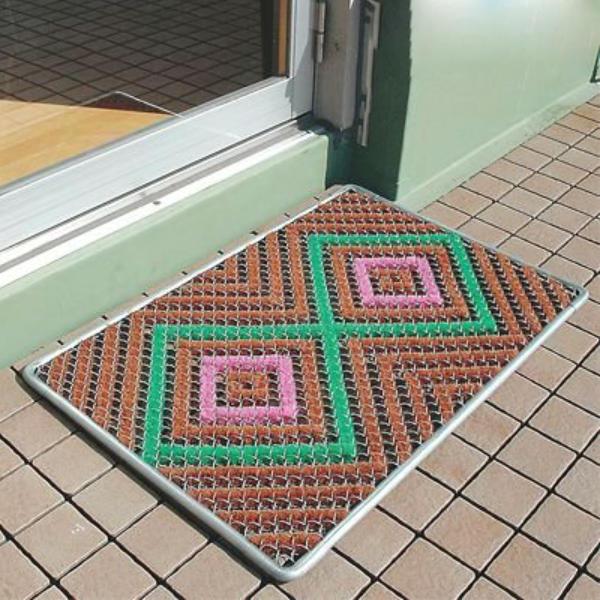 山崎産業 玄関マット 屋外 業務用 36×60cm VCハードマットN 泥 山崎産業 玄関マット 屋外 業務用 36×60cm VCハードマットN 泥