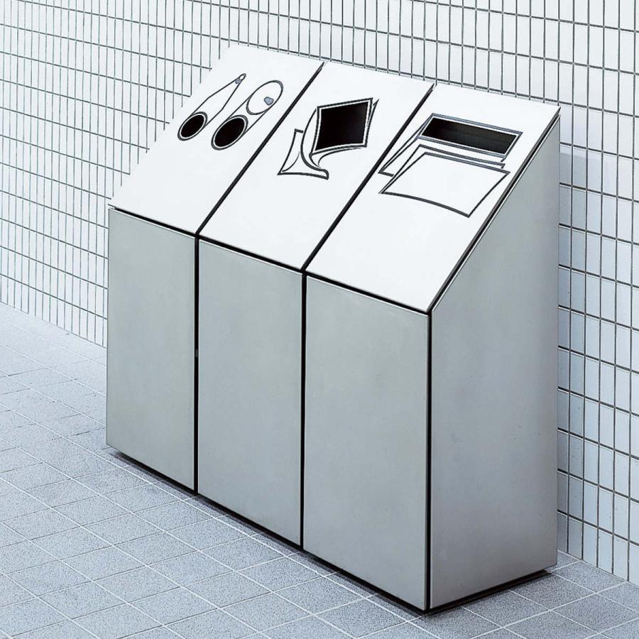 山崎産業 屋内用ゴミ箱 業務用 45L×2 25L×2 3連タイプ 分別 山崎産業 屋内用ゴミ箱 業務用 45L×2 25L×2 3連タイプ 分別