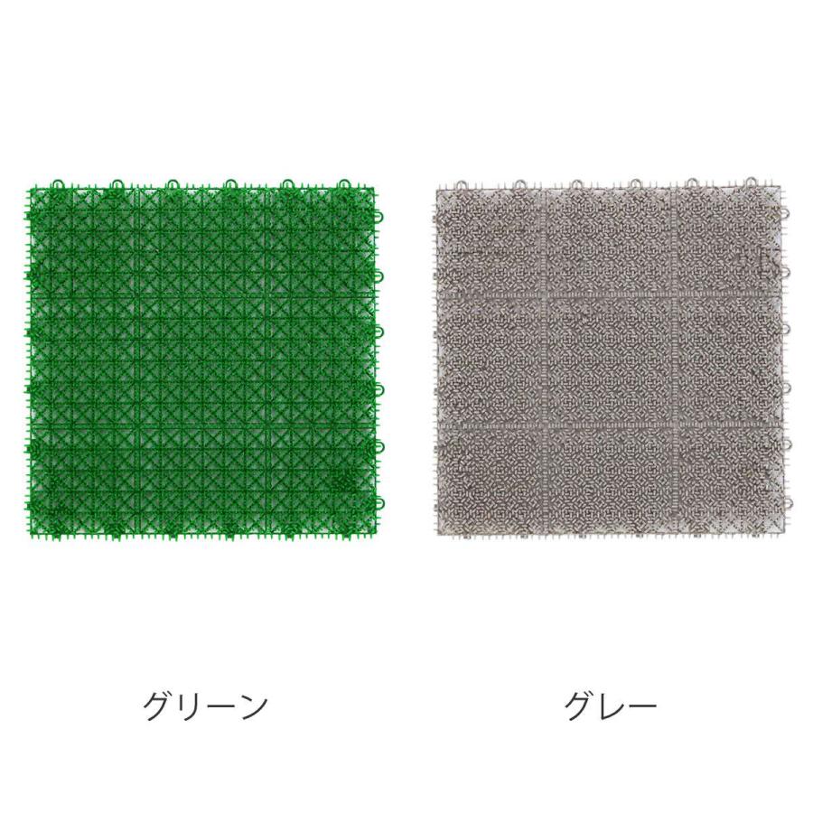 人工芝 ジョイント 若草ユニット 本体 30×30cm 60枚セット グリーン EVタイプ （ 人工 芝 庭 ベランダ ウッドデッキ ガーデン マット 耐久性 ）｜livingut｜05