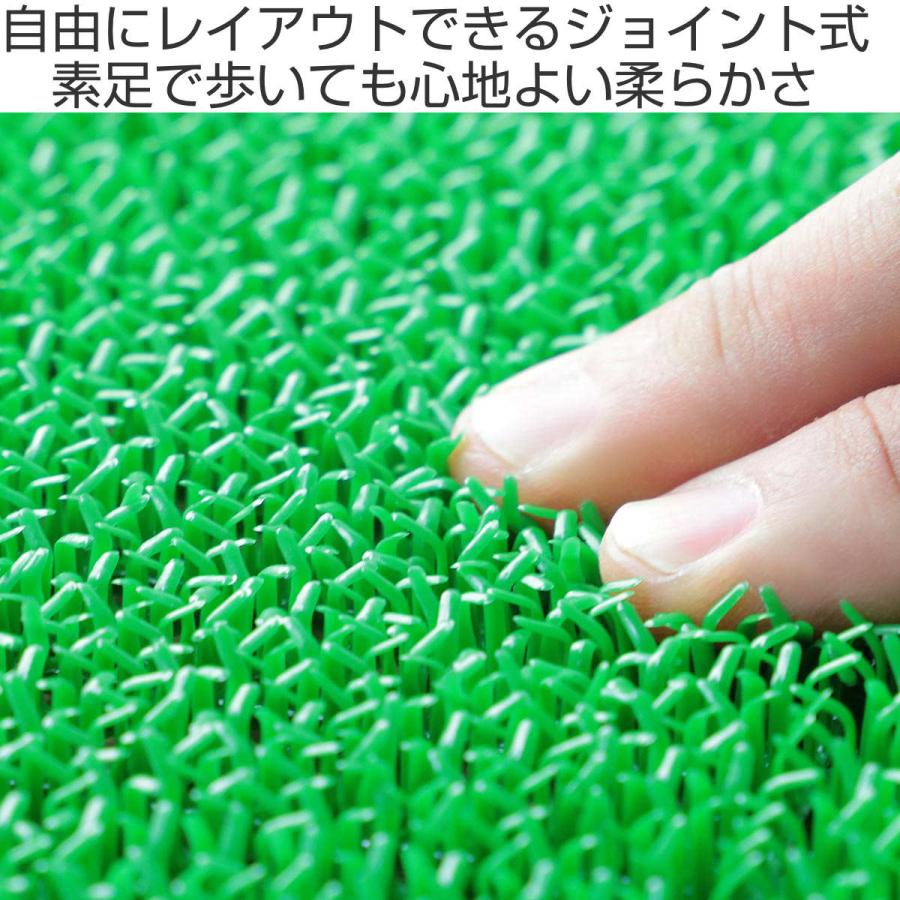 山崎産業 人工芝 ジョイント 若草ユニット 本体 30×30cm 18枚組 山崎産業 人工芝 ジョイント 若草ユニット 本体 30×30cm 18枚組