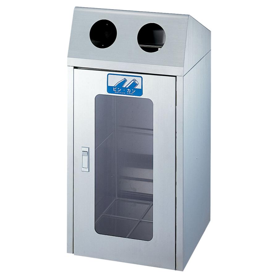 山崎産業 屋内用ゴミ 業務用ダストボックス 60L 丸穴蓋 1面窓 山崎産業 屋内用ゴミ 業務用ダストボックス 60L 丸穴蓋 1面窓